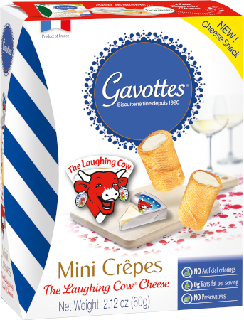 Miniwafers Filled With La Vache Qui Rit Laughing Cow Cheese